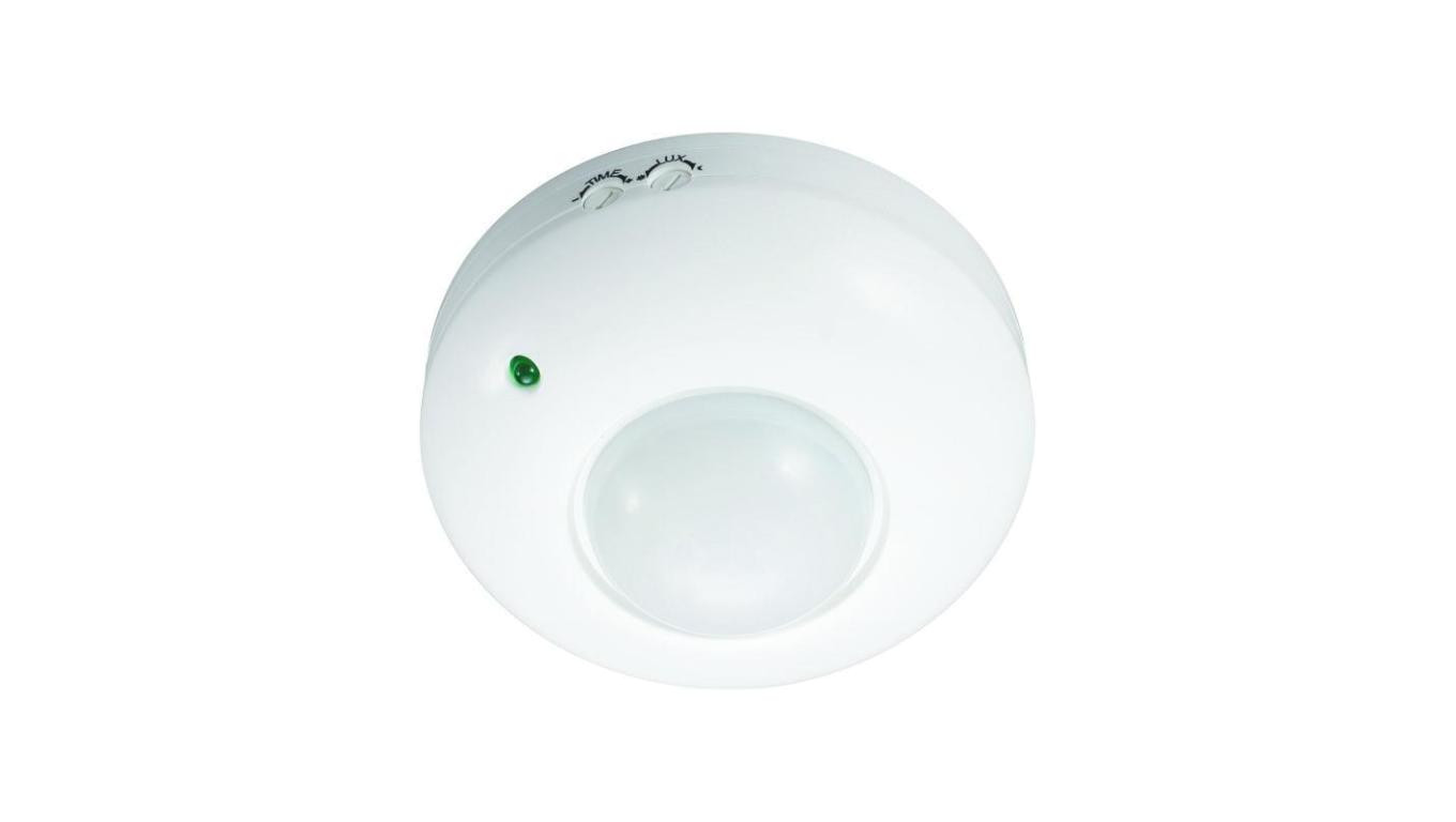 Czujnik ruchu PIR natynkowy IP20 360 st. 300W zasięg 6m biały CP-8B