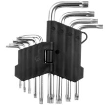 Klucze Torx krótkie T10-T50 stal CrV (zestaw 9 szt.) 35D960