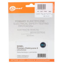 Program SONEL Pomiary Elektryczne 6 – upgrade z wersji 3,4,5 WAPROSONPE6UP
