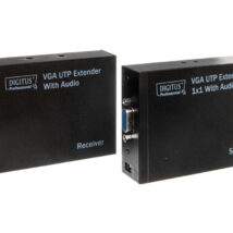 Przedłużacz/extender VGA 1920×1200 po skrętce kat.5e UTP, do 300m z audio /miniJack/ DS-53400