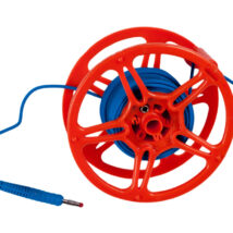 Przewód pomiarowy 15m niebieski na szpuli /wtyki bananowe/ WAPRZ015BUBBSZ