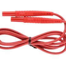 Przewód pomiarowy 1,2m czerwony /wtyki bananowe/ WAPRZ1X2REBB