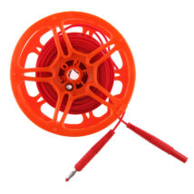 Przewód pomiarowy 25m czerwony na szpuli /wtyki bananowe/ WAPRZ025REBBSZ