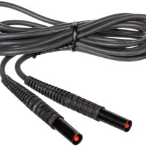 Przewód pomiarowy 2,2m czarny /wtyki bananowe/ WAPRZ2X2BLBB