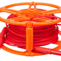 Przewód pomiarowy 30m czerwony na szpuli /wtyki bananowe/ WAPRZ030REBBSZ