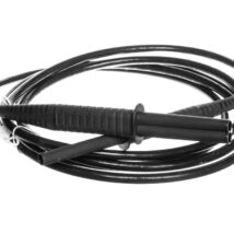 Przewód pomiarowy 3m czarny ekrnanowany 10kV /wtyki bananowe/ WAPRZ003BLBBE10K