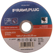 Ściernice płaskie do cięcia i szlifowania stali nierdzewnej 125×22,23mm RT-CDI-125/1