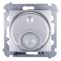 Simon 54 Czujnik ruchu z przekaźnikiem i zabezpieczeniem srebrny mat DCR11P.01/43
