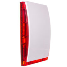 Sygnalizator optyczno-akustyczny, zewnętrzny, czerwone światło LED, z akumulatorem i metalową osłoną SP-4006 R