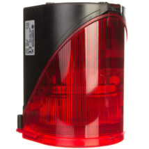 Syrena wielotonowa z sygnalizacją błyskową LED podwójną czerwoną 230V AC 444.100.68
