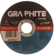 Tarcza tnąca do metalu 115 x 1.0 x 22.2 mm, 41 A60-T-BF