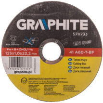 Tarcza tnąca do metalu 125 x 1.0 x 22.2 mm, 41 A60-T-BF, INOX