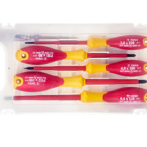 Wkrętaki elektrotechniczne płaskie 3x100mm/ 4x100mm/ 5,5x150mm/ PH1x80/ PH2x100mm 1000V 39D150 /6 szt./