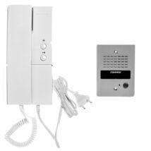 Zestaw domofonowy jednoabonentowy unifon zasilanie 230V DP-2HPR/DR-2GN