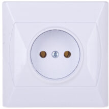 AKCENT Gniazdo pojedyncze b/u białe GP-1A/00