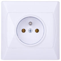 AKCENT Gniazdo pojedyncze z/u białe GP-1AZ/00