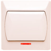 AKCENT Łącznik pojedynczy z podświetleniem beżowy ŁP-1AS/01