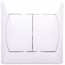 AKCENT Łącznik schodowy podwójny z podświetleniem biały ŁP-10AS/00