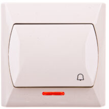 AKCENT Przycisk /dzwonek/ z podświetleniem beżowy ŁP-6AS/01