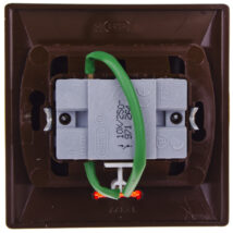 AKCENT Przycisk /dzwonek/ z podświetleniem brązowy ŁP-6AS/24