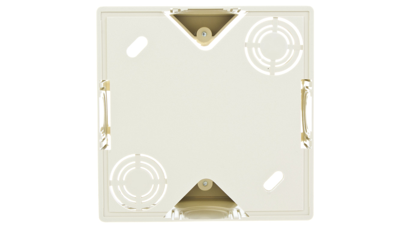 AKCENT Puszka natynkowa pojedyncza beżowa PNP-AG/01