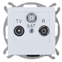 AS Gniazdo antenowe RTV-SAT końcowe białe GPA-GS/m/00