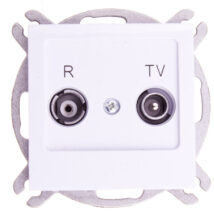 AS Gniazdo antenowe RTV końcowe 2,5-3dB białe GPA-GK/m/00