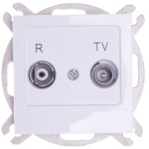 AS Gniazdo antenowe RTV przelotowe 10dB białe GPA-10GP/m/00