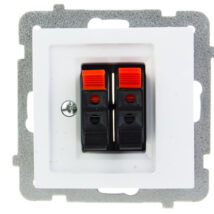 AS Gniazdo głośnikowe podwójne białe GG-2G/m/00