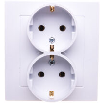 AS Gniazdo podwójne z/u Schuko białe GP-2GS/00