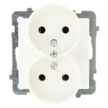 AS Gniazdo podwójne z/u ecru GP-2GRZ/m/27