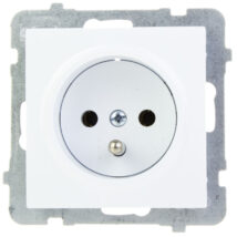 AS Gniazdo pojedyncze z/u białe GP-1GZ/m/00