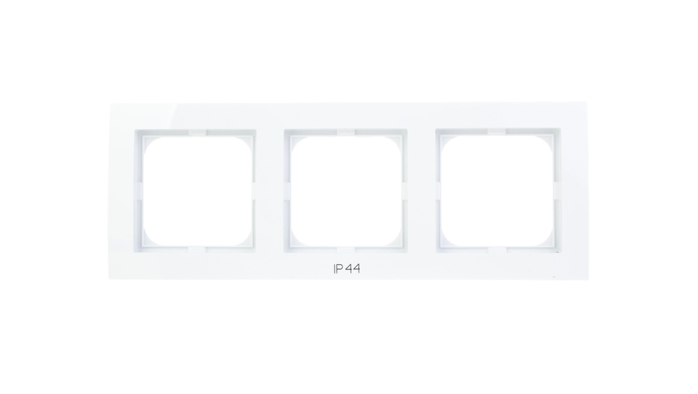 AS Ramka potrójna do łączników IP44 biała RH-3G/00