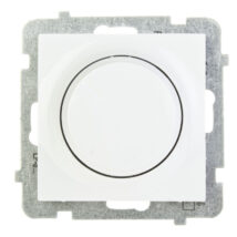 AS Ściemniacz przyciskowo-obrotowy /żarowy i halogenowy/ biały ŁP-8G/m/00