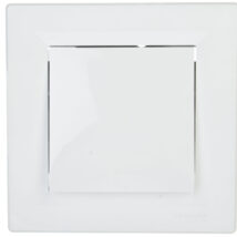 Łącznik Asfora dwubiegunowy jednoklawiszowy zaciski śrubowe biały z ramką EPH0200321