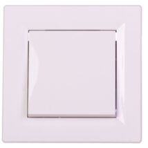 Łącznik Asfora pojedynczy biały z ramką EPH0100121