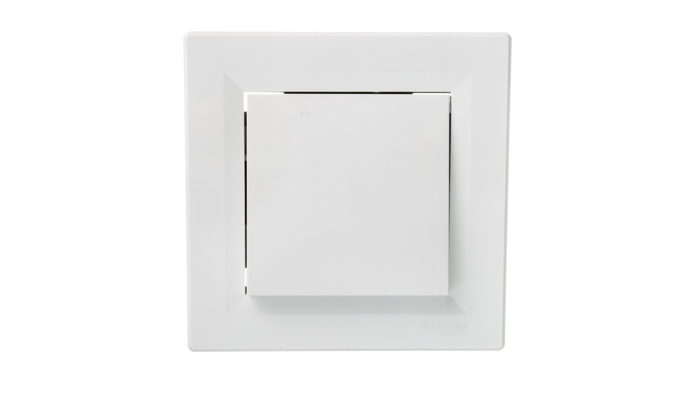 Łącznik Asfora pojedynczy dwubiegunowy biały z ramką EPH0200121