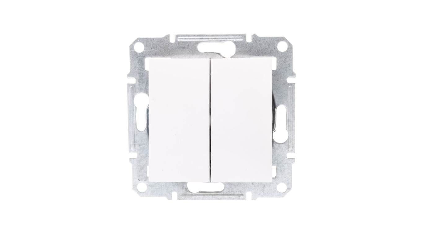 ASFORA Łącznik świecznikowy bez ramki biały EPH0301421