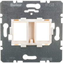 Berker/ B.Kwadrat Płytka nośna podwójna z białym elementem mocującym 454105