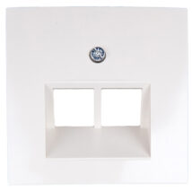 Berker/B.Kwadrat Element centralny gniazda przyłączeniowego 2xUAE kremowy 5314098982