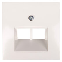 Berker/B.Kwadrat Element centralny gniazda przyłączeniowego 2xUAE śnieżnobiały 5314098989