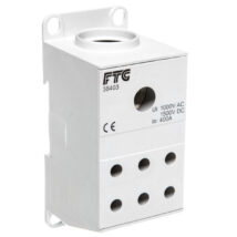 Blok rozdzielczy CU o 1 potencjale, 175 A, wejścia: 1 x 95 – 240 mm2 (drut), lub 1 x 70 – 185 mm2 (linka), wyjścia: 6 x 10 -50