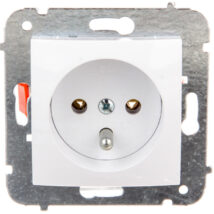 CARLA Gniazdo pojedyncze z/u białe 1733-10