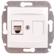CARLA Gniazdo telefoniczne pojedyncze RJ11 białe 1750-10
