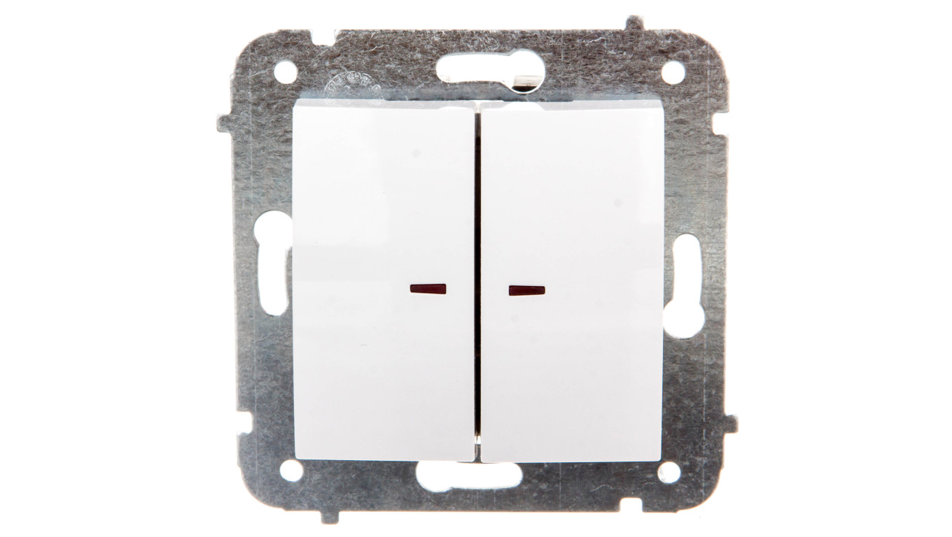 CARLA Łącznik świecznikowy z podświetleniem biały 1724-10