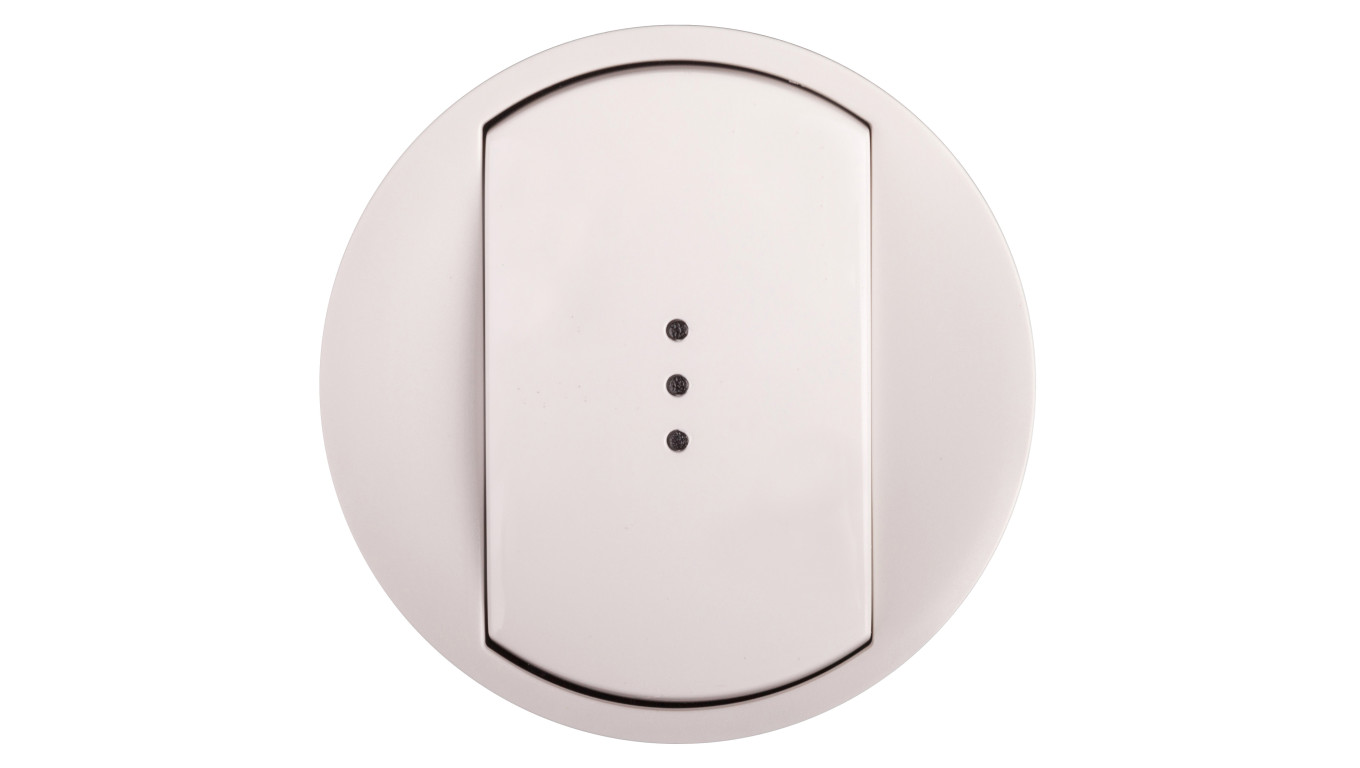 CELIANE Klawisz pojedynczy do łącznika podświetlany biały 068003