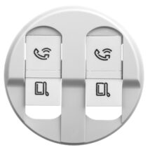 CELIANE Plakietka gniazda podwójnego RJ45 biała 068252