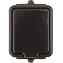 Cedar Gniazdo hermetyczne pojedyncze z/u 16A IP44 czarne Nt-130H NT130H05