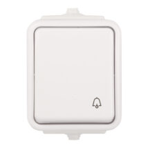 Cedar Przycisk hermetyczny IP44 dzwonek 10A biały WNt-101C WNT101C01