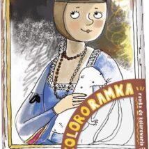 Kolorowanka ramka do zawieszenia dama z łasiczką duża